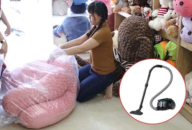 Hướng Dẫn Hút Chân Không Gấu Bông Bằng Máy Hút Bụi – Tiết Kiệm Không Gian Hiệu Quả 2024 8 hút chân không gấu bông bằng máy hút bụi
